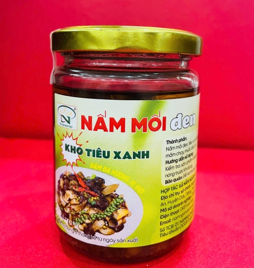 Nấm Mối Đen Kho Tiêu